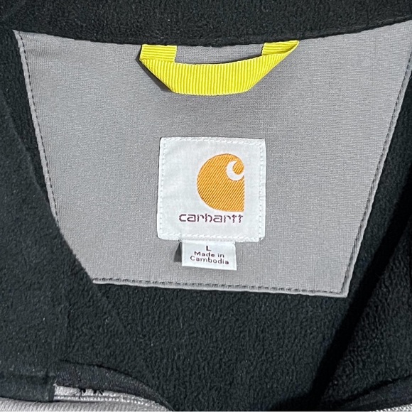 Carhartt Men's Rain Defender Relaxed Fit Heavyweight Sz Large Gray - Picture 3 of 11